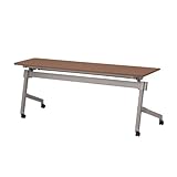 TOKIO NTTホールディングテーブル 棚付 パネル無 W1800×D450×H720mm NTT-1845 ダークウッド