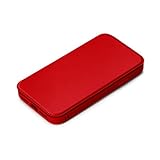 Premium Style iPhone 12 mini用 ガラスフリップケース レッド PG-20FGF02RD