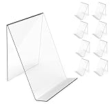 CHANJIF アクリルスタンド 8個セット 本棚 透明 カードスタンド 展示台 アクリル台 マガジンラック カードスタンド 展示ケース