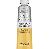 Winsor & Newton ウィンザー&ニュートン 油絵具 ウィンザー&ニュートン ウィントン オイルカラー ネープルスイエロー 422 200ml