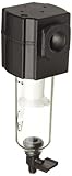 Dixon F73G-4M Norgren Series Manual Drain Airline Filter, Transparent Bowl, 3/8 Size, 150 PSI, 1/2 P