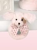 Lil Wiggles Plush Pink Dog Ring Rattle by Bearington by Bearington [並行輸入品]
