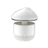 【2017新バージョン】 蚊取り器 虫よけ 虫除け 誘虫灯 Raintern 屋内 蚊 コバエ 駆除 蚊取り 殺虫 LEDランプ付き USB 人畜無害 捕虫器 殺虫剤不要 子供やペットにも安心 (ホワ