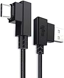 usb c ケーブル Type C L字 ケーブル 0.2m 急速充電 データ転送 ナイロン編み 高耐久性 Xperia XZ2 Galaxy S9 等に適用 - 20CM