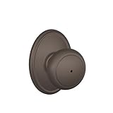 Schlage F40AND613WKF Wakefield Collection Andover Privacy Knob, Oil Rubbed Bronze Schlage Lock Compa