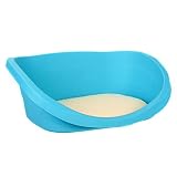 Favorite Indoor Outdoor Easy Clean All Year Plastic Pet Bed with Soft Pad [並行輸入品]