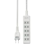 朝日電器 ELPA コンパクトタップ5P1M LPT-501N(W)