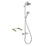 Hansgrohe KS27115-16181CR Raindance S 240 Showerpipe with Thermostatic Basic Set by Hansgrohe