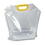 水タンク ウォッシャブル ウォーターバッグ、 折りたたみ式水容器 ウォーターバッグ、 5L/10L 水収納バッグ 透明、 屋外用水収納バッグ キャンプ用水入れ、 水貯蔵バッグ お釣り 旅行 登山 災害 対策 用品