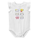 ジンボリー GYMBOREE/ キティパルズボディスーツ ホワイト ロンパース半袖 12～18ヶ月【並行輸入】