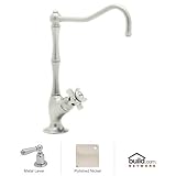 Rohl A1435LMPN-2 Country Kitchen Filter Faucet with Mini Metal Lever Handle, Polished Nickel [並行輸入品]