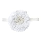 Domybest　ベビー ヘアバンド フラワー　柔らかい　キッズ 子供 カチューシャ 髪飾り ヘアアクセサリー　女の子 新生児 赤ちゃん 出産祝い 内祝い お宮参り 誕生日 100日記念 こどもの日 