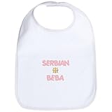 CafePress Girls Serbian Beba Bib - Standard Cloud White by CafePress