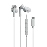 オーディオテクニカ ATH-CKS330C WH イヤホン 有線 1.2m マイク付き USB Type-C 重低音 カナル型 PC Windows Mac Android ホワイト