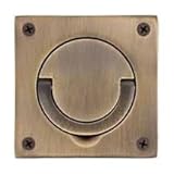 Baldwin 0397 3 – 1 / 2インチx 3 – 1 / 2インチソリッド真鍮フラッシュリングPull、 0397102 1