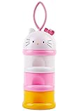 SKK Baby Formula Baby Milk Powder Dispenser Non-Spill Snack Storage Container BPA Free Pink by SKK B