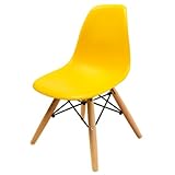 イームズキッズチェア(肘なし)樹脂イエロー【リプロダクト品】