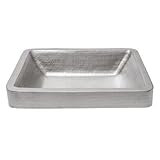 Rectangular Skirted Vessel Sink in Electroless Nickel [並行輸入品]