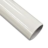 5D リアル カーボンシート 車 ホワイト ファイバー ビニール 自動車 ラップフィルム DIY インテリア ステッカー 光沢 のある 仕様 耐熱 耐水 (152cm X 100cm)… (白/ホワイト)