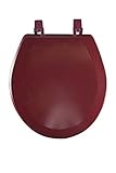 Achim Home Furnishings TOWDSTBU04 17-Inch Fantasia Standard Toilet Seat, Wood Burgundy [並行輸入品]