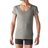 [グンゼ] in.T Tシャツ専用インナー 汗取り付 クルーネック 半袖 短袖 綿混 メンズ YV1577Q 汗パッド 汗臭対策 透け防止 L カーキ