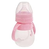 SONONIA ベビー　　シリコン　　哺乳瓶　　フィーダー　　乳児用　　ミルク　フォーミュラ　　ボトル　　便利　　全2サイズ2色 - 240ML, ピンク