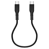 ラスタバナナ 充電ケーブル iPhone15 用 やわらか ケーブル Type-C to Type-C 0.2m チャコールグレー R02CACC3A06CGRY