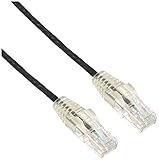 StarTech.com カテゴリ6 LANケーブル 2m Cat6極細ギガビットイーサネットケーブル ブラック ツメ折れ防止RJ45コネクタ 28AWG N6PAT200CMBKS