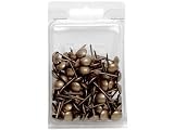 3/4" Antique Brass Pack Of 100 Upholstery Tacks