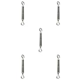 Dovewill ステンレス製　ターンバックル　フック　ワイヤーロープ　ワイヤ索具 - 懸垂線　便利　実用　５枚５サイズ