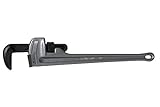Superior Tool Company 04824 24-Inch Heavy Duty Straight Aluminum Pipe Wrench with 24-Inch Durable Li