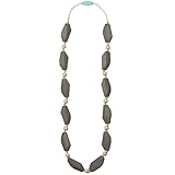 Mama & Little Silicone Teething Nursing Necklace for Mom Ophelia, Pebble by Mama & Little