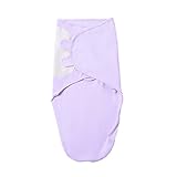 MOEKIBYおくるみ コットン 100% 赤ちゃん ベビー ブランケット アフガン かわいい ベビー スリーパー 寝袋 春夏秋冬用 子供用 赤ちゃん対応 (パープル, L)