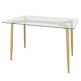 クロシオ ガラスダイニングテーブル ヴェトロ 幅119.5cm 4人用 約120×70 ガラス天板 モダン 075100