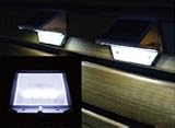 新型ソーラーLED階段、壁掛、玄関、庭園灯防滴光センサーライト (昼光色, 75ｍｍ*65ｍｍ *95mm)