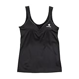 [ルコックスポルティフ] Tシャツブラ レディース ブラトップ カップ付き ブラタンク エステルベア天 ストレッチ UVカット 562 ブラック