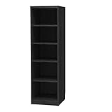 SHIRAI タナリオオーダーラック 高さ150 cm幅37 cm奥行44 cmブラックウォールナット色棚強度ST追加棚板1型番TNL-EM15037FSTF2KW1