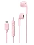 JVCケンウッド JVC HA-FR17UC-P イヤホン 有線 マイク付き タイプC 開放型 USB Type-C 1.2m ピンク HA-FR17UC