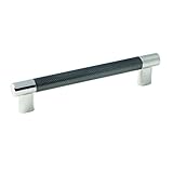 Amerock BP36559PNGM Esquire Pull, 6-5/16, Polished Nickel/Gunmetal by Amerock