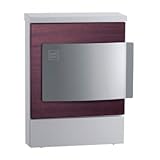 ユニソン おしゃれ郵便ポスト クルム（マホガニー） 左開き仕様 郵便受け