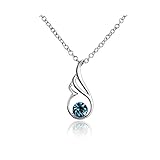 GeorgeLZQ "The Angel Love" 天使の羽根 ペンダント ネックレス AAAキュービック・ジルコニア (CZ) レディースジュエリー アクセサリー