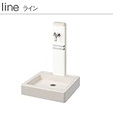 水栓柱 トリム ライン ホワイト×パネルカラー:ホワイト(ガーデニング水栓柱 一口タイプ 水栓柱&パンセットタイプ)
