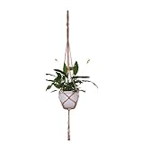 Wholehot　手作り　ナチュラル　ハンギングプランター ロープ　マクラメプラントハンキング　プランターハンガー　植物ハンガーネット　ハンギングバスケット　植物ボルダー　鉢 吊るす　多肉植物　観葉植