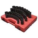 Sunex 2698 1/2-Inch Drive 12-Point SAE Master Impact Socket Set, 39-Piece [並行輸入品]