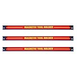 Goplus マグネット ツールホルダー ツールバー マグネットバー 3本セット 長さ46cm/本 ツール 工具 収納
