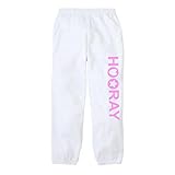 HOORAY(フーレイ) パンツ ダンス 衣装 ヒップホップ ハートスタースウェットスウェットパンツ 130 ホワイト