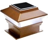 Garden Solar Post Deck Cap Square Fence Light (set of 2) (輸入品)