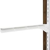 和気産業(Waki Sangyo) 1X4ピラシェル棚受 棚受け金具 1X4材 4枚用 左 345mm ピラシェルシリーズ 棚板 壁面 収納 1枚入 白 WPS044