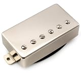 Musiclily Pro LP-CMMA アルニコ5 カバード ハムバッカー ブリッジピックアップ 8.8K LPエレキギター用 ニッケル