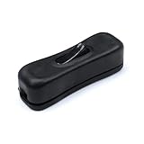 YOKEL 3 Pcs AC 250V/125V 2A黒いプラスチックのON / OFFボタン電源コードのスイッチ